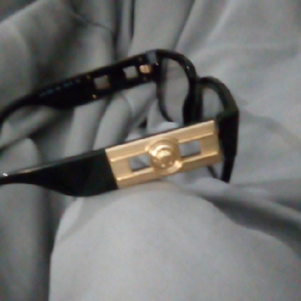 Versace Black and Gold Women's Glasses